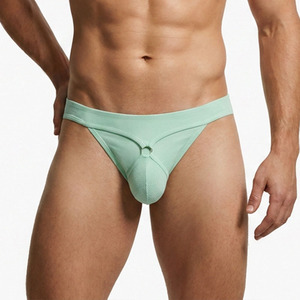 Sous-vêtements B2B en gros pour hommes, avec logo personnalisé, OEM ODM, faible MOQ, sexy, exotiques, fétichistes, érotiques, à découpe ouverte sur le devant, avec anneau en O et pochette en maille - Product Image 1
