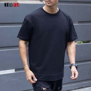 230gsm メンズTシャツ カスタムコットン 無地 半袖 卸売 ホットサプライヤー 高品質 バギー ヴィンテージTシャツ メンズ向け - Product Image 3