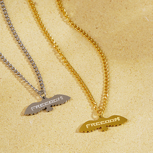 Collar con Colgante de Acero Inoxidable. Cadena de Suéter Estilo Hip-Hop con <span class=keywords><strong>Paloma</strong></span> de <span class=keywords><strong>la</strong></span> Paz y Águila, Apta para Hombres y Mujeres - Product Image 3