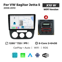 MEKEDE X10 X20 X30 X40 UIS7865 8+128G QLED AKM DSP CarPlay sans fil Android Auto pour VW Sagitar Jetta5 2006-2010