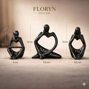 Conjunto de Estatuas de Pensadores Abstractos Modernos, Escultura de Resina de Lujo, Decoración Contemporánea para el Hogar, Figura Decorativa, Regalo - Product Image 4