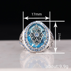 Anello dal Design Vintage Bohémien, Anello Classico da Dito per Donne - Product Image 4