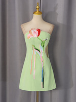 Robe Courte Imprimée Bettergirl Fashion 2026 Nouvelle Collection Été Slim Sexy pour Soirée