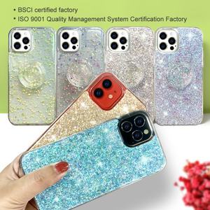 Coque de téléphone transparente imperméable à l'eau avec paillettes de sable mouvant époxy pour Iphone 13Pro Pro Max 6S - Product Image 2