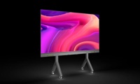 Écran LED de conférence 320x160, affichage vidéo LED sans fil, mur vidéo LED commercial pour réunions, formations, présentations