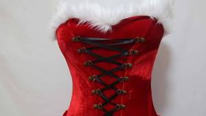 Disfraz de Santa Claus Sexy de Terciopelo Rojo para Mujer Adulta, Navidad, Cosplay, FCDR-032 - Product Image 5