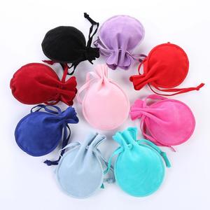Sacs en velours de luxe Linna pour bijoux, pochettes à boucles d'oreilles en forme de gourde 7*9CM avec cordon de serrage - Product Image 1