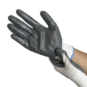 Sarung tangan produksi poliester warna Solid untuk pria dan wanita/buatan pabrik sarung tangan poliester kedatangan baru dalam sarung tangan nitril glovesP murah