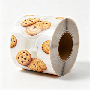 Rollo de Película de Embalaje de Grado Alimenticio, Rollo de Plástico Laminado Impreso para Uso en Panadería, Galletas, Dulces y Pan - Product Image 4