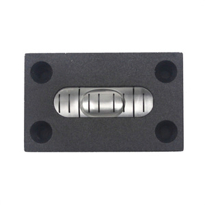 Nivel de burbuja cuadrado pequeño Haccury de 32x20x10 mm, de aluminio negro, para herramientas de bricolaje - Product Image 5