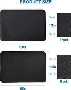 Tapis de cuisine super absorbant, tapis de séchage de vaisselle antidérapant avec dos en caoutchouc, tapis égouttoirs anti-taches pour comptoir - Product Image 5