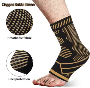 Soporte de Tobillo Deportivo de Compresión, Tobillera de Cobre para Hombres y Mujeres, para Correr, Fútbol, Baloncesto, Deportes al Aire Libre, Protector de Tobillo - Product Image 2