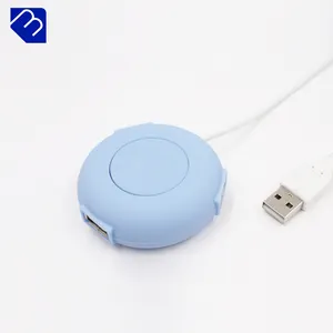 Click Link Reprogram Programmable Online French Round Shape Mini Custom Easy Web 2.0 Usb Hub Webkey Button