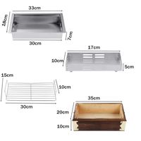 Mini Barbecue Portable boîte en bois Promotion charbon de bois Logo personnalisé coréen Restaurant Table Barbecue Grill avec étui en bambou