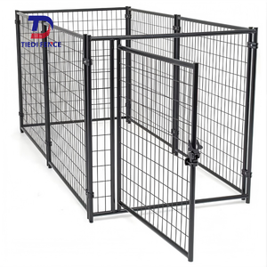 รั้วกรงสุนัขโลหะแบบมืออาชีพพร้อมท่อเหล็กเสริมความแข็งแรงสำหรับการกักขังสุนัขพันธุ์ใหญ่และการจัดที่อยู่อาศัยสัตว์เลี้ยงอย่างปลอดภัย - Product Image 2