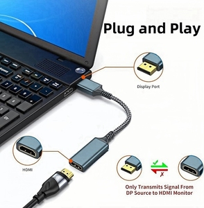 Neues Hot Sale 4 K60Hz DP zu <span class=keywords><strong>HDMI</strong></span> Kabel HDR Ultra HD Langlebiges Nylon geflochtenes DisplayPort zu HDTV Adapter für TV Ps5 Monitor