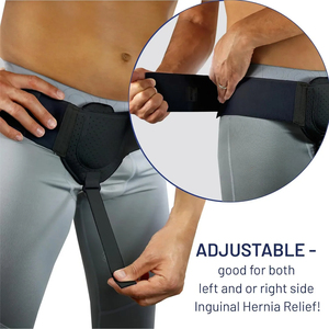 Cinturón de cintura ajustable transpirable para soporte de <span class=keywords><strong>hernia</strong></span> deportiva, Correa <span class=keywords><strong>inguinal</strong></span> para hombre para alivio del dolor, recuperación ortopédica - Product Image 6