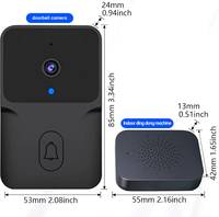 Sonnette vidéo Wi-Fi intelligente X9 avec interphone bidirectionnel, caméra de sécurité domestique alimentée par batterie, sonnettes vidéo