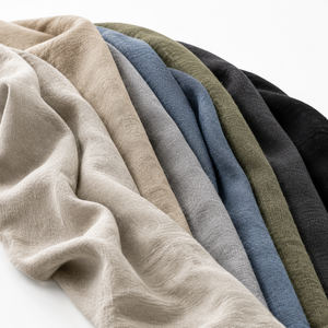 <span class=keywords><strong>Tissu</strong></span> en lin français 100% stonewashed <span class=keywords><strong>au</strong></span> mètre 170-180GSM, lin européen OEKO-TEX pour literie, robes, <span class=keywords><strong>rideaux</strong></span> et ameublement - Product Image 1