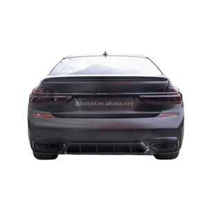 • لسيارة بي ام دبليو <span class=keywords><strong>7</strong></span> سلسلة M760 G11/G12 3D الشفة الأمامية نمط MSY الجناح الخلفي مجموعة هيكل من ألياف الكربون المصد الأمامي والخلفي - Product Image 6