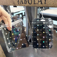 Sacs transparents polychromes de fermeture éclair de pp avec l'emballage refermable étanche à l'humidité de estampillage chaud pour des bijoux