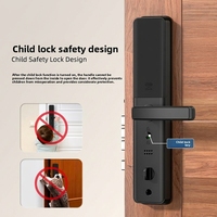 Serrure Intelligente Série N2 WiFi pour Application, Carte Mémoire Cloud, Mot de Passe, Empreinte Digitale, Entrée de Porte, Sécurité Domestique