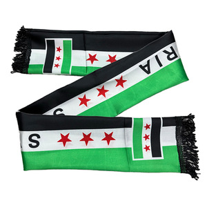 カスタムシリアスカーフ卸売 15*135cm シリア建国記念日ギフト シリア国旗スカーフ アウトドア用 - Product Image 4
