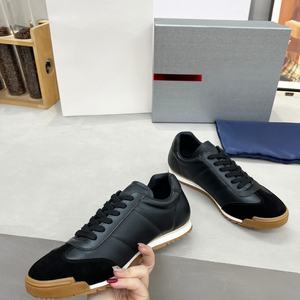 Chaussures de marche authentiques et saines pour hommes et femmes, tendance, décontractées, en cuir véritable souple, avec doublure en maille et empeigne en tissu - Product Image 5