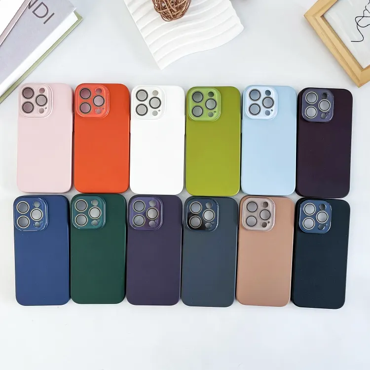 Casing ponsel kristal cair PC untuk iPhone Samsung Huawei