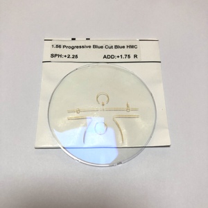 <span class=keywords><strong>Lentilles</strong></span> optiques progressives multifocales anti-lumière bleue 1.56 HMC vert/bleu 12/14/17mm <span class=keywords><strong>Lentilles</strong></span> optiques pour lunettes - Product Image 2