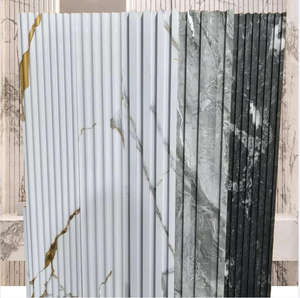 Wpc interno decorativo Pvc impiallacciatura di marmo pannello di parete con pannello laminato impermeabile ignifugo pannello di parete altri pannelli - Product Image 5