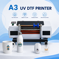 Imprimante UV DTF professionnelle XINMEI A3 30 cm pour l'impression de films AB, d'étiquettes de transfert de cristal et d'autocollants UV, imprimante rouleau à rouleau