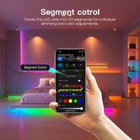 Contrôleur de bande LED à pixels résistant au feu GL-SPI-206P Tuya ZigBee 5 canaux 360W, récepteur LED adressable SPI pour la maison