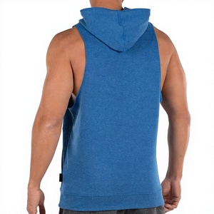 Men's <b>Sleeveless</b> <b>Hoodie</b> Tank Top Gym Workout Muscle Shirt Athletic Fitness Sportswear Custom Logo Wholesale - Product Image 6