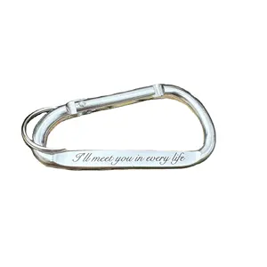 Personalised Aluminium Light Keychain Custom Climber Keyring With Whimsical Font For Husband Boyfriend Girlfriend Or Wife