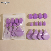 Beauty Planet Ensemble de 12 éponges de maquillage triangulaires, kits d'outils de maquillage cosmétique, mini-puffs, œufs, blender pour fond de teint, sac, logo personnalisé