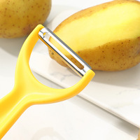 Verdikte kunststof handgreep roestvrijstalen scherpe milieuvriendelijke fruit- en groenteschiller huishoudelijk keukengereedschap