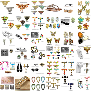 ¡Superventas de 2024! <span class=keywords><strong>Sandalias</strong></span> de playa <span class=keywords><strong>planas</strong></span> para mujer, zapatos hechos a mano, zapatillas de lentejuelas <span class=keywords><strong>con</strong></span> adorno de cadena para mujer, decoraciones para zapatos - Product Image 4