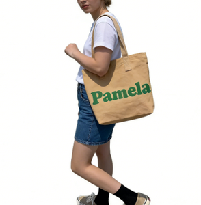 Bolsa de Mano de Lona Portátil de Lujo para Mujer, Diseño Personalizado Pequeño, para Botella de Agua - Product Image 2