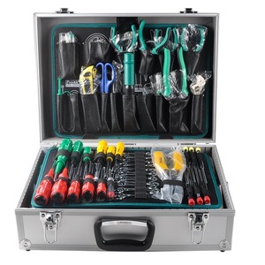 Ensemble d'outils électroniques et électriques Progen de 68 pièces avec embouts pour la réparation des télécommunications - Product Image 1