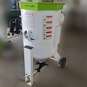 Machine de sablage portative de haute qualité à <span class=keywords><strong>double</strong></span> tête parabolique, avec poignée Deadman et télécommande semi-automatique - Product Image 4