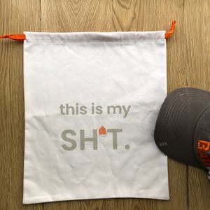 Sac d'emballage de béret en coton, à cordon souple, blanc, sac de rangement pour foulard, bottes - Product Image 3