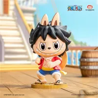 Оригинальная серия Popmart Labubu X Onee Piece, аутентичная поп-Mart, новая глухая коробка с монстрами, модные фигурки, игрушки, таинственные коробки