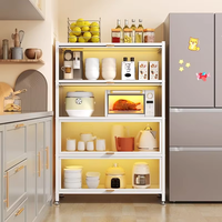 Étagères de cuisine, fours à micro-ondes multi-niveaux, armoires de rangement multifonctionnelles, fours, porte-pots, étagère de rangement
