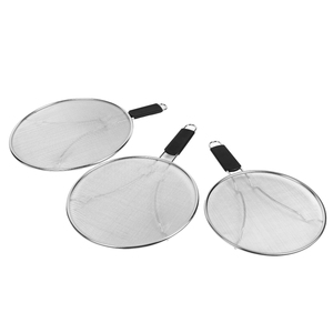 Splatter Screen for <strong>Frying</strong> <strong>Pan</strong> - 13 Inch <strong>Stainless</strong> <strong>Steel</strong> Grease Splatter Guard Cover Oil Splash Cooking Fried Chicken or Popcorn - Product Image 5