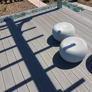 Tavole per terrazze Composite legno plastica Decking grigio nero marrone tavole per ponti tavole per tavole da 3.6 metri ampiamente applicate all'esterno