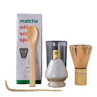 Ensemble de cérémonie du thé matcha personnalisé, accessoires, fouet en bambou, bol en céramique, cuillère, récipient, ensemble de thé matcha