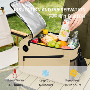 Temperature Controlled Insulated Cooler Bag 20L Touch Screen Display Outdoor Camping Portable Ice Pack Shoulder Bag - Product Image 5
