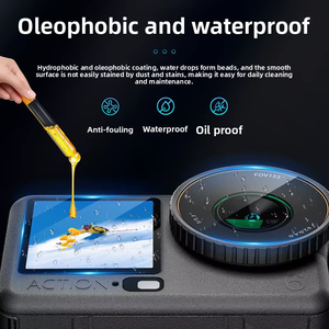 Logo/emballage personnalisés disponibles : Lot de 2 films protecteurs d'écran en verre trempé 9H HD résistant aux rayures pour DJI Action 6 - Product Image 4