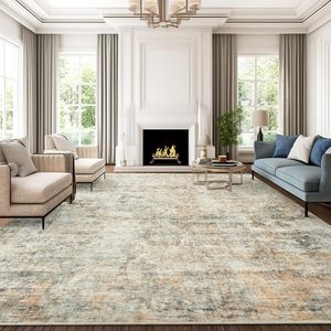 <span class=keywords><strong>Tappeto</strong></span> Personalizzato Lavabile Antiscivolo Resistente alle Macchie Adatto agli Animali Domestici 5x7 6x9 8x10ft Morbido Grande Vintage Beige Boho per Soggiorno - Product Image 6